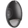 Nuvo Oval Small Emergency Wall Pack, LED, CCT Selectable, Photocell, Black Finish 65/881